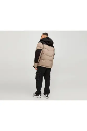 Jack Jones Jcootis Sn Men's Casual Jacket (Water Resistant) 12239001-MOUNTAIN-TRAIL Cream - 9001MT-Cream - 4