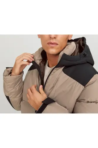 Jack Jones Jcootis Sn Men's Casual Jacket (Water Resistant) 12239001-MOUNTAIN-TRAIL Cream - 9001MT-Cream - 7