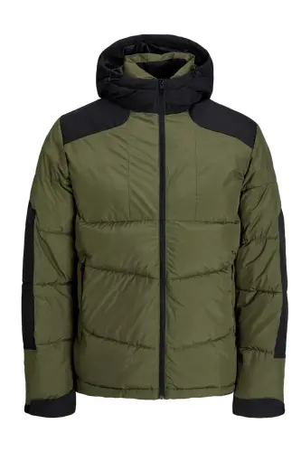 Jack Jones Jcootis Sn Мужская повседневная куртка (водоотталкивающая) 12239001-OLIVE-NIGHT Haki-Haki 