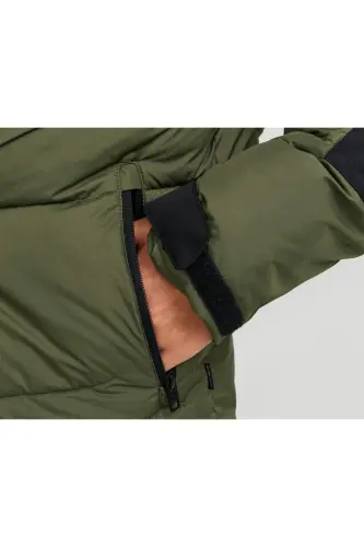 Jack Jones Jcootis Sn Мужская повседневная куртка (водоотталкивающая) 12239001-OLIVE-NIGHT Haki-Haki - 5
