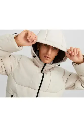 Jack Jones Jcootis Sn Мужская Повседневная Куртка (Водостойкая) 12239001-MOONBEAM Крем-2301 - 6