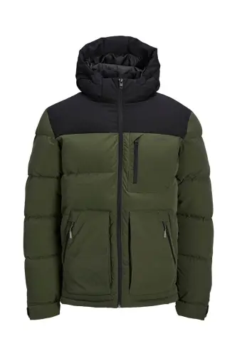 Jack Jones Jcootto Puffer Sn Erkek Yeşil Mont - Yeşil - 1