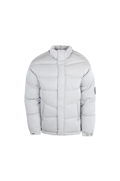 Jack Jones Jcoreflect Puffer Erkek Günlük Mont 12241177-HIGH-RISE Gri-1177 - 1