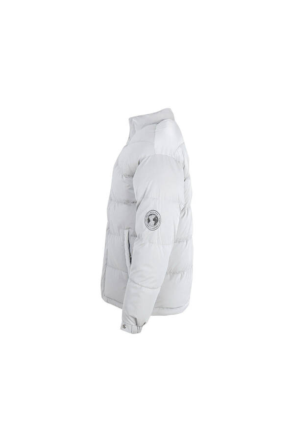 Jack Jones Jcoreflect Puffer Erkek Günlük Mont 12241177-HIGH-RISE Gri-1177 - 2