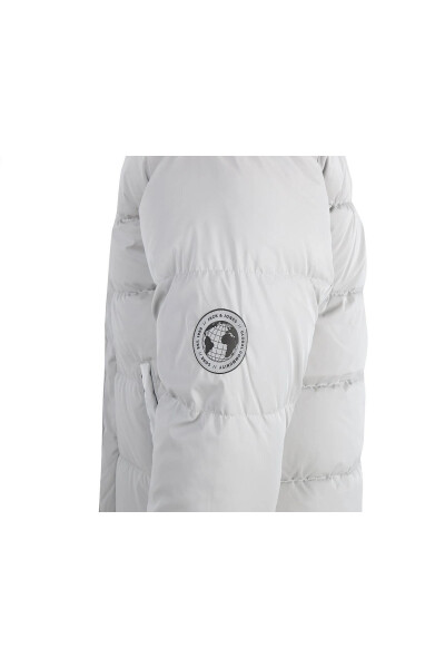 Jack Jones Jcoreflect Puffer Erkek Günlük Mont 12241177-HIGH-RISE Gri-1177 - 4