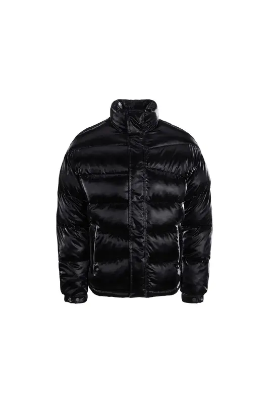 Jack Jones Jcoreflect Puffer Erkek Günlük Mont 12241177-BLACK Siyah - JJJ-5 - JACK & JONES