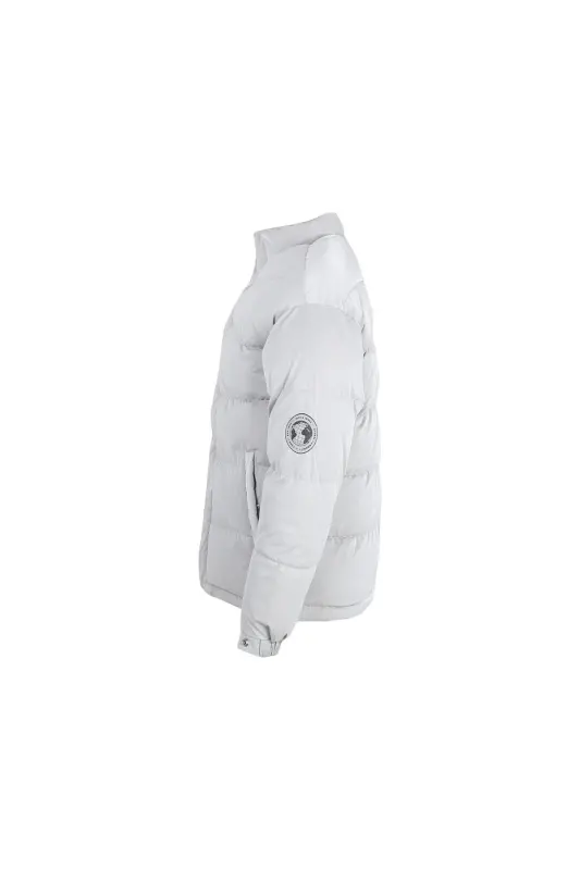 Jack Jones Jcoreflect Puffer Erkek Günlük Mont 12241177-HIGH-RISE Gri - Gri-122HG - 2