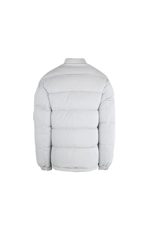 Jack Jones Jcoreflect Puffer Erkek Günlük Mont 12241177-HIGH-RISE Gri - Gri-122HG - 3