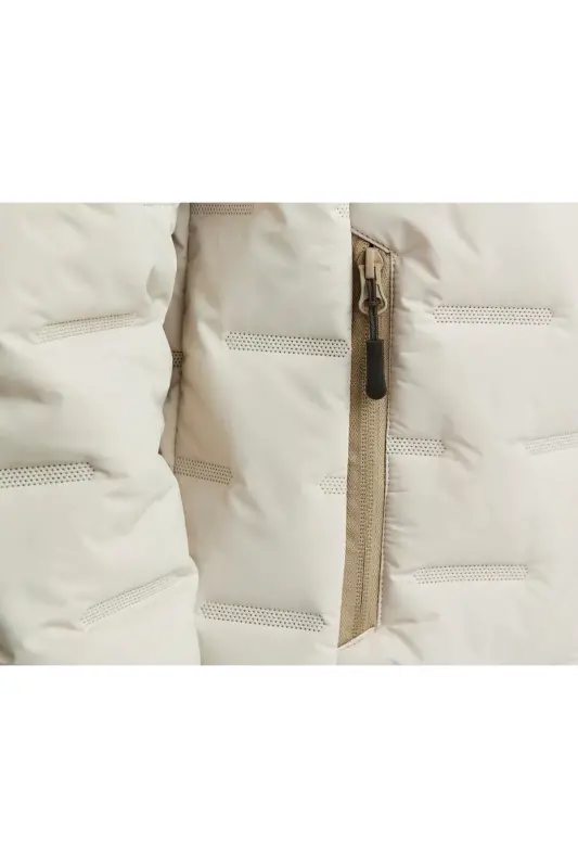 Jack Jones Jcosonic Stand Collar Erkek Günlük Mont 12262102-MOONBEAM Bej-262102 - 5