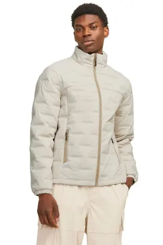 Jack Jones Jcosonic Stand Collar Men's Casual Jacket 12262102-MOONBEAM Beige-262102 - 1