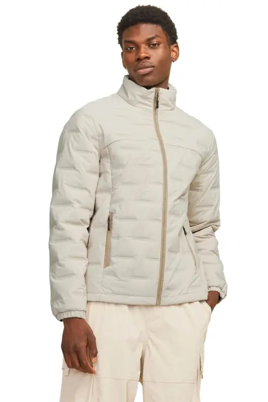 Jack Jones Jcosonic Stand Collar Мужская Повседневная Куртка 12262102-MOONBEAM Бежевый-262102 - 1
