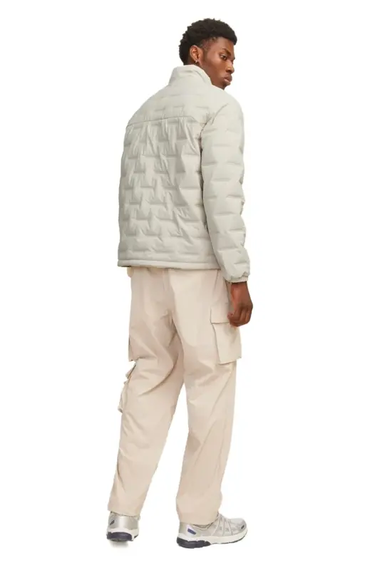 Jack Jones Jcosonic Stand Collar Мужская Повседневная Куртка 12262102-MOONBEAM Бежевый-262102 - 2