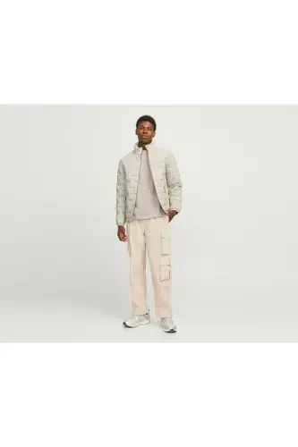 Jack Jones Jcosonic Stand Collar Мужская Повседневная Куртка 12262102-MOONBEAM Бежевый-262102 - 3