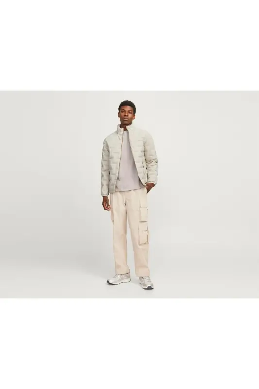 Jack Jones Jcosonic Stand Collar Мужская Повседневная Куртка 12262102-MOONBEAM Бежевый-262102 - 3