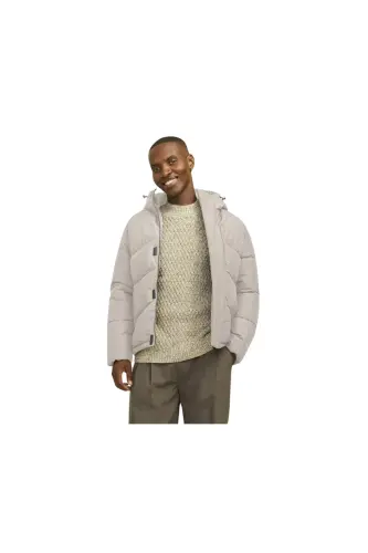 Jack Jones Jhworld Puffer Erkek Günlük Mont 12259850-MOONBEAM Bej - MOON9850-Bej - 4