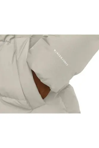 Jack Jones Jhworld Puffer Erkek Günlük Mont 12259850-MOONBEAM Bej - MOON9850-Bej - 5