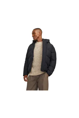 Jack Jones Jhworld Puffer Jacket Erkek Günlük Mont 12259850-BLACK Siyah - 850-BLCK - Jack & Jones (1)