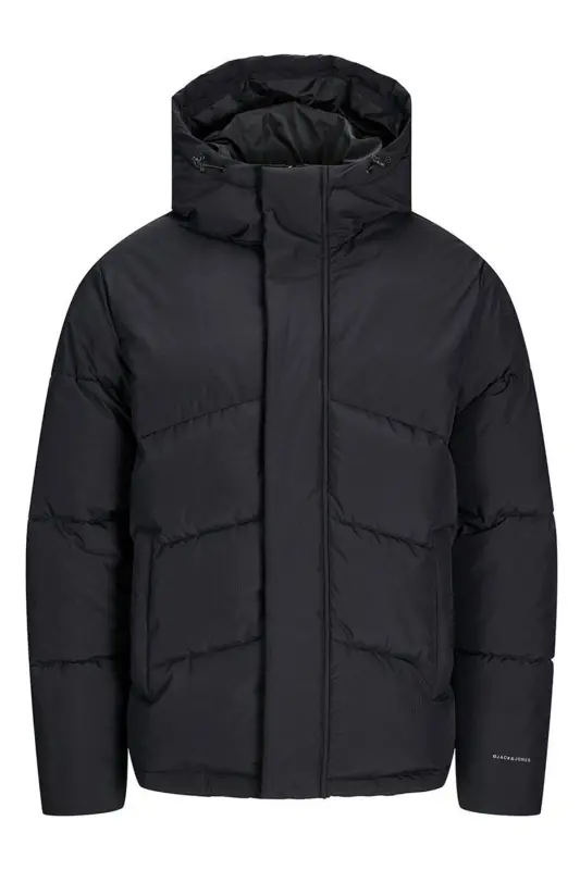 Jack Jones Jhworld Puffer Jacket Erkek Günlük Mont 12259850-BLACK Siyah - 850-BLCK - 1