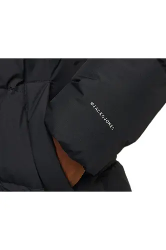 Jack Jones Jhworld Puffer Jacket Erkek Günlük Mont 12259850-BLACK Siyah - 850-BLCK - 4