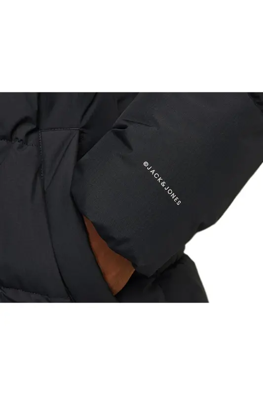 Jack Jones Jhworld Puffer Jacket Erkek Günlük Mont 12259850-BLACK Siyah - 850-BLCK - 4
