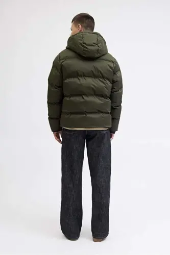 Jack Jones Jhworld Puffer Мужская Повседневная Куртка 12259850-MULCH Haki-59850 - 7