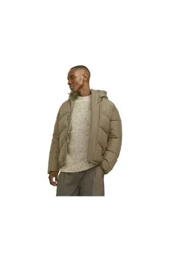 Jack Jones Jhworld Puffer Erkek Günlük Mont 12259850-MULCH Haki-59850 - 2