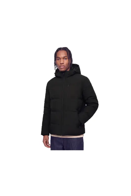 Jack Jones JJEBECKS PUFFER SN Erkek Günlük Mont 12298858-BLACK Siyah - JJJ-03 - 2