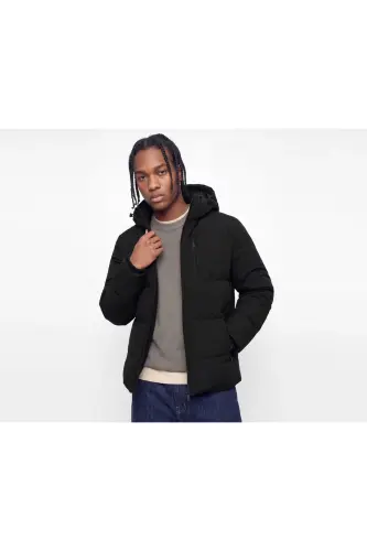 Jack Jones JJEBECKS PUFFER SN Erkek Günlük Mont 12298858-BLACK Siyah - JJJ-03 - 4