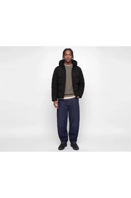 Jack Jones JJEBECKS PUFFER SN Erkek Günlük Mont 12298858-BLACK Siyah - JJJ-03 - 6