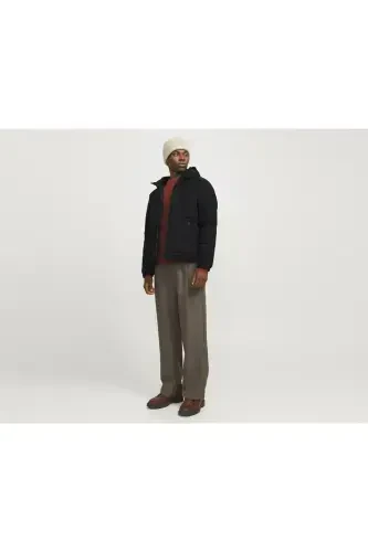 Jack Jones Jjeotto Puffer Erkek Günlük Mont 12258416-BLACK Siyah-58416 - 3