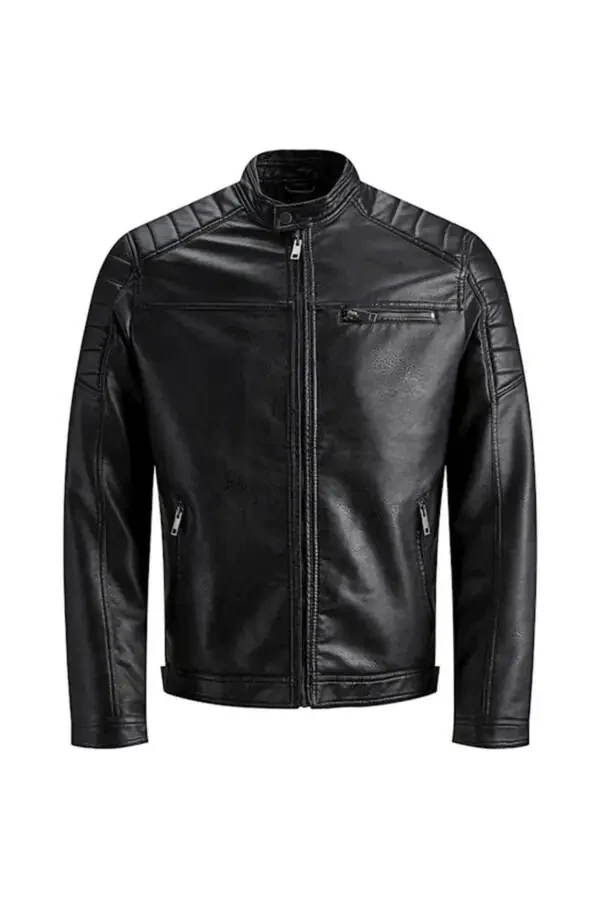 Jack Jones Jjerocky leather jacket. - 3