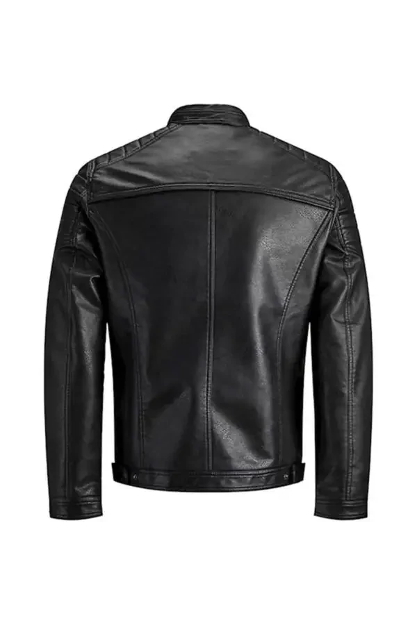 Jack Jones Jjerocky leather jacket. - 4