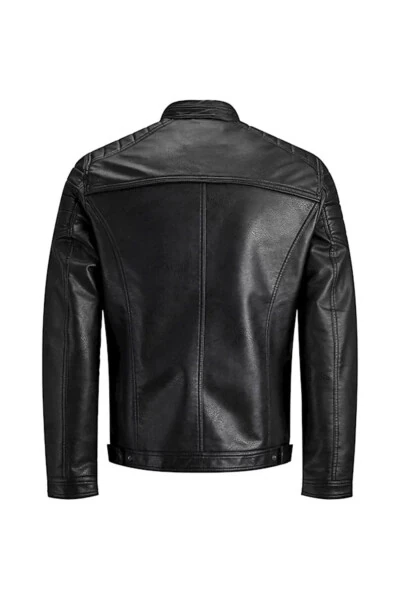Jack Jones Jjerocky leather jacket. - 5