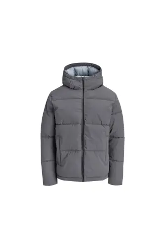 Jack Jones JJGALAXY PUFFER JACKET Erkek Outdoor Montu 12303930-ASPHALT Gri - JJJ-07 - 3