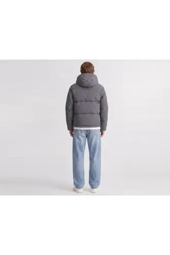 Jack Jones JJGALAXY PUFFER JACKET Erkek Outdoor Montu 12303930-ASPHALT Gri - JJJ-07 - 6
