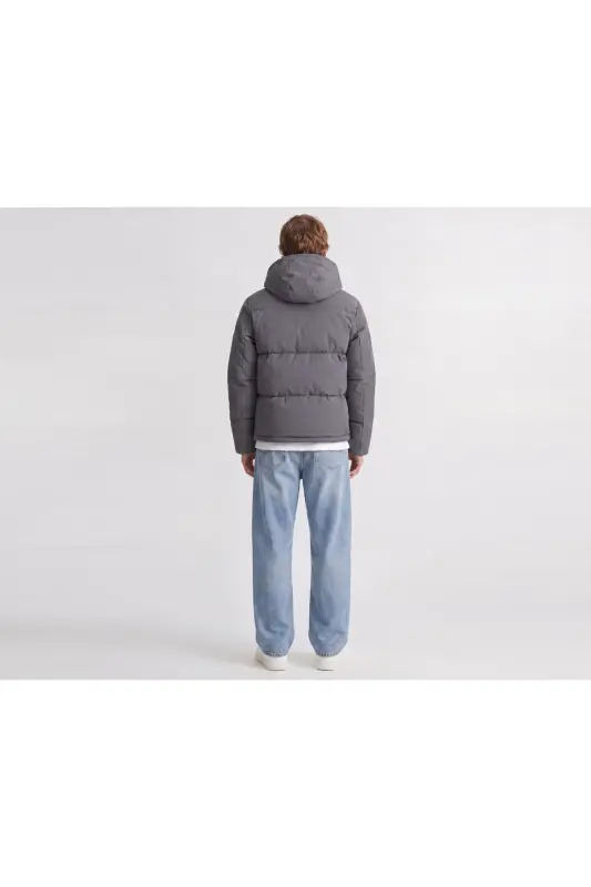 Jack Jones JJGALAXY PUFFER JACKET Erkek Outdoor Montu 12303930-ASPHALT Gri - JJJ-07 - 6