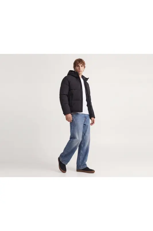 Jack Jones JJGALAXY PUFFER JACKET Erkek Outdoor Montu 12303930-BLACK Siyah - JJJ-08 - 5