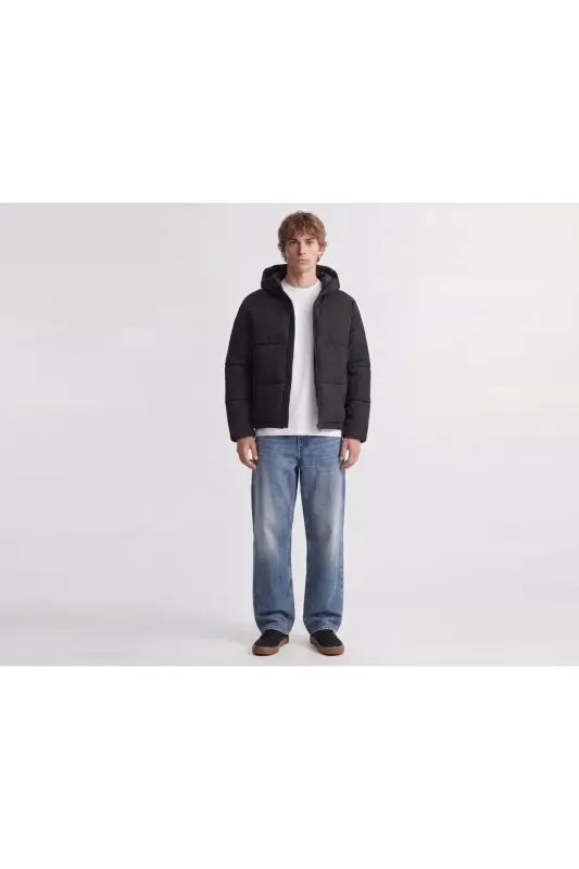 Jack Jones JJGALAXY PUFFER JACKET Erkek Outdoor Montu 12303930-BLACK Siyah - JJJ-08 - 6