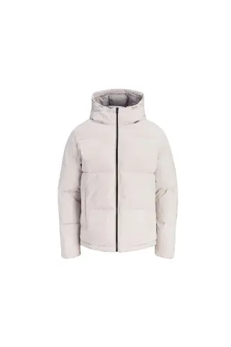 Jack Jones JJGALAXY PUFFER JACKET Erkek Outdoor Montu 12303930-MOONBEAM Beyaz - JJJ-09 - 3