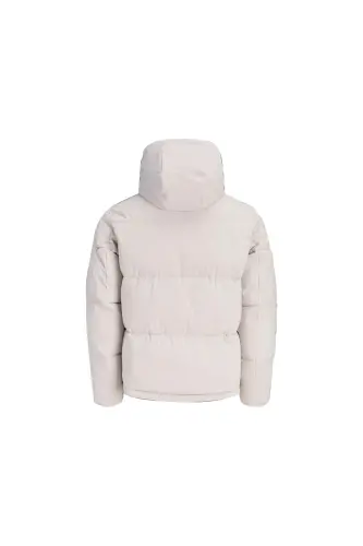 Jack Jones JJGALAXY PUFFER JACKET Erkek Outdoor Montu 12303930-MOONBEAM Beyaz - JJJ-09 - 4