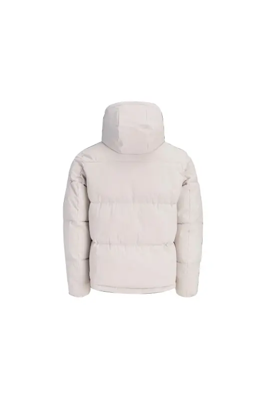 Jack Jones JJGALAXY PUFFER JACKET Erkek Outdoor Montu 12303930-MOONBEAM Beyaz - JJJ-09 - 4