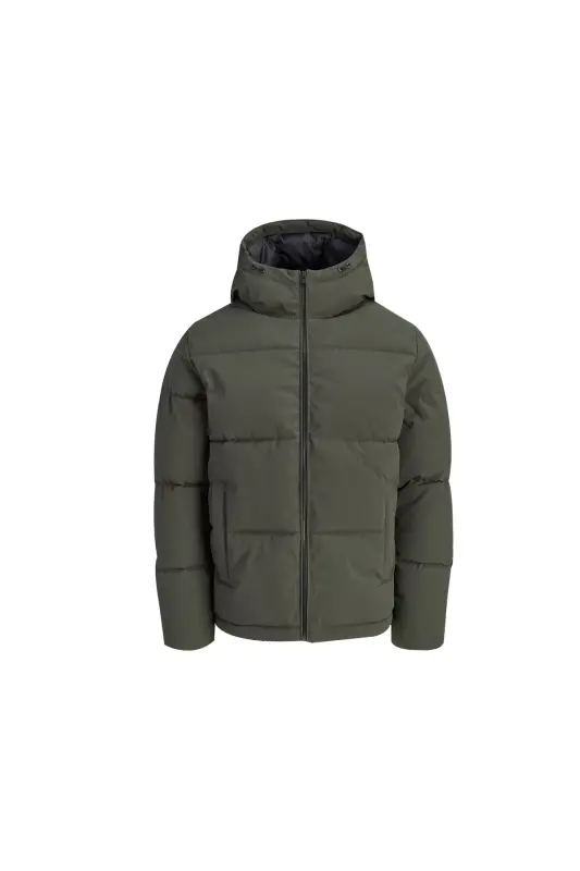 Jack Jones JJGALAXY PUFFER JACKET Erkek Outdoor Montu 12303930-ROSIN Sarı - JJJ-010 - 4