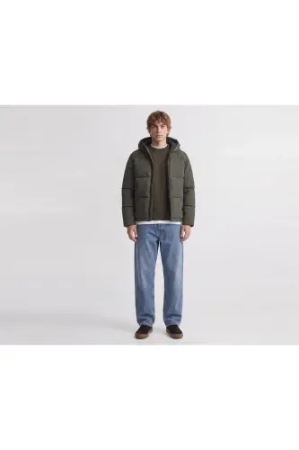 Jack Jones JJGALAXY PUFFER JACKET Erkek Outdoor Montu 12303930-ROSIN Sarı - JJJ-010 - 5