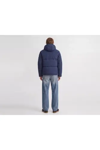 Jack Jones JJGALAXY PUFFER JACKET Erkek Outdoor Montu 12303930-SKY-CAPTAIN Lacivert - JJJ-011 - 6