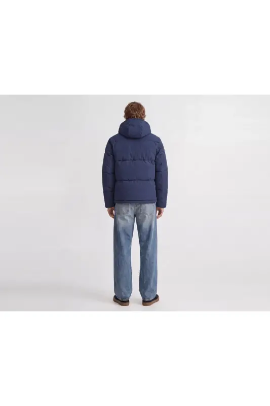 Jack Jones JJGALAXY PUFFER JACKET Erkek Outdoor Montu 12303930-SKY-CAPTAIN Lacivert - JJJ-011 - 6