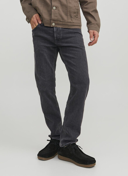 Jack & Jones JJIMIKE JJORIGINAL AM 389 NOOS Qora Erkaklar uchun Standart Bel Tapered Fit Denim Shimlar - 1