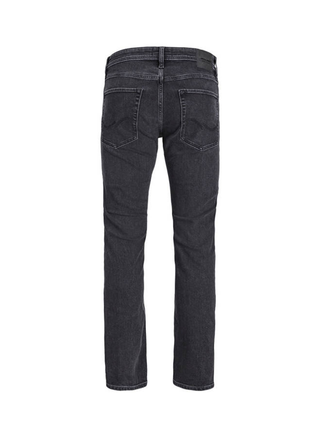 Jack & Jones JJIMIKE JJORIGINAL AM 389 NOOS Qora Erkaklar uchun Standart Bel Tapered Fit Denim Shimlar - 5