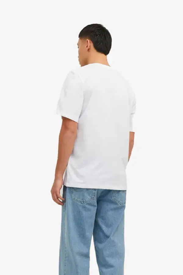 Jack Jones Jorbeachbone Men's White T-shirt - 2