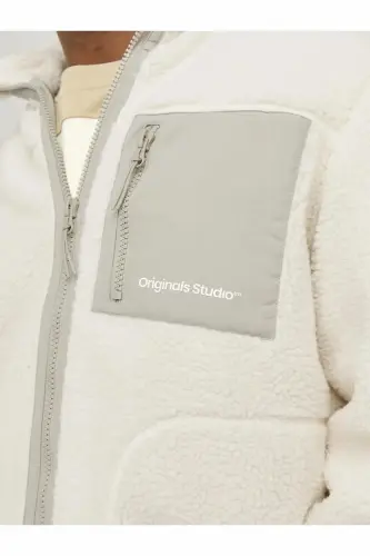 Jack Jones Jorvesterbro Teddy Ko'ylagi, Erkaklar uchun bej ko'ylagi, 12260450-06 - 4