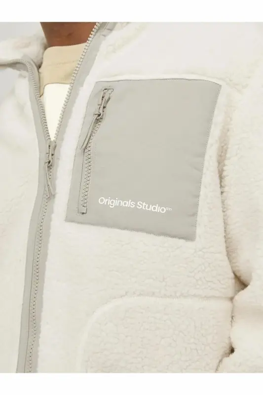 Jack Jones Jorvesterbro Teddy Ko'ylagi, Erkaklar uchun bej ko'ylagi, 12260450-06 - 4